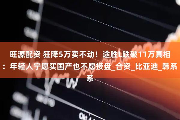 旺源配资 狂降5万卖不动！途胜L跌破11万真相：年轻人宁愿买国产也不愿接盘_合资_比亚迪_韩系